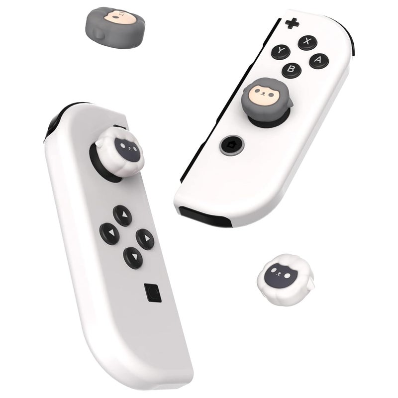 playvital Joystick Caps for Nintendo Switch, Thumbstick Caps for Switch Lite, Analog Cover for OLED Joycon Thumb Grips - Little Sheep - Image 5